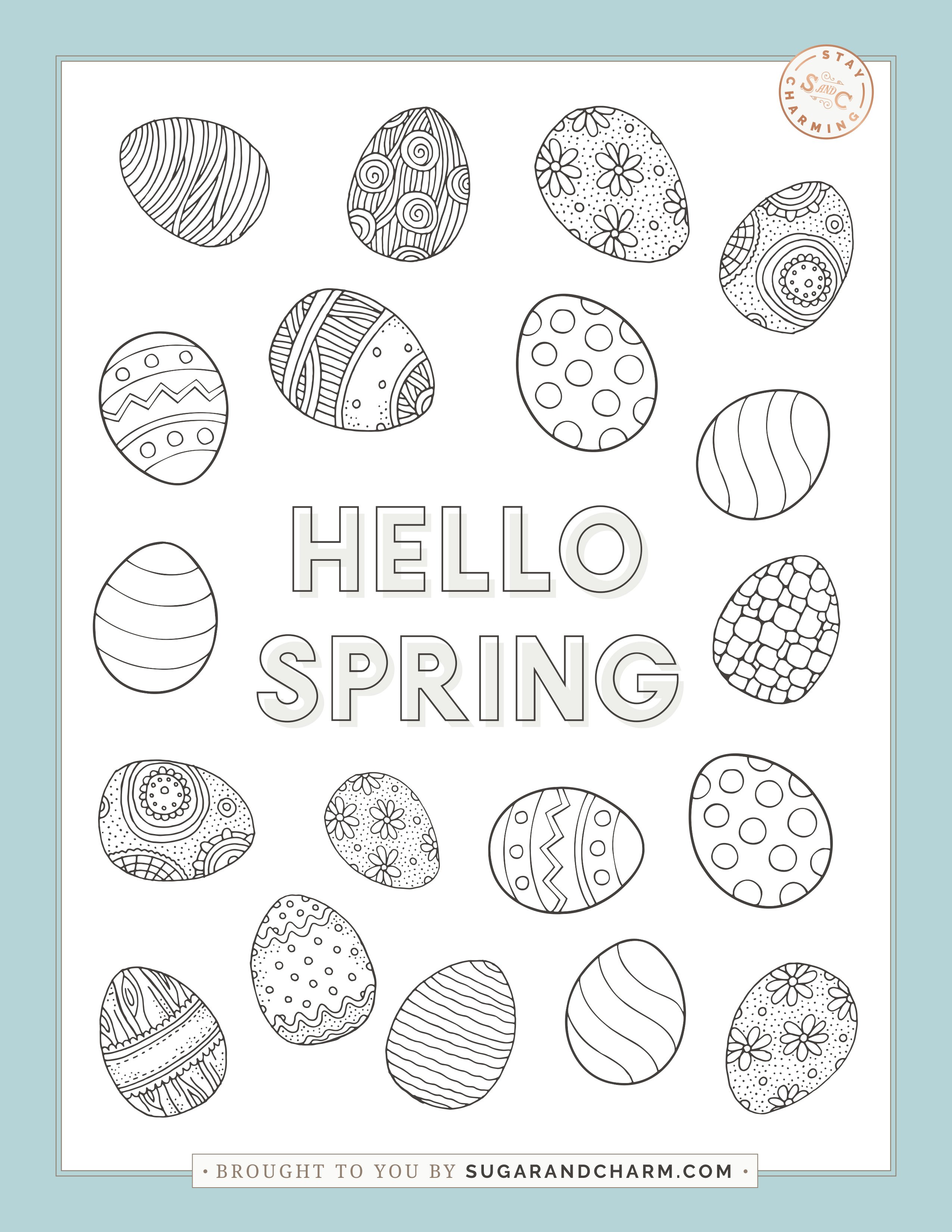 Easter, Free Coloring Pages