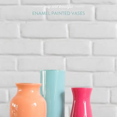 Enamel Painted Vases – Easy and Beautiful!