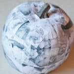 DIY photo decoupage pumpkin