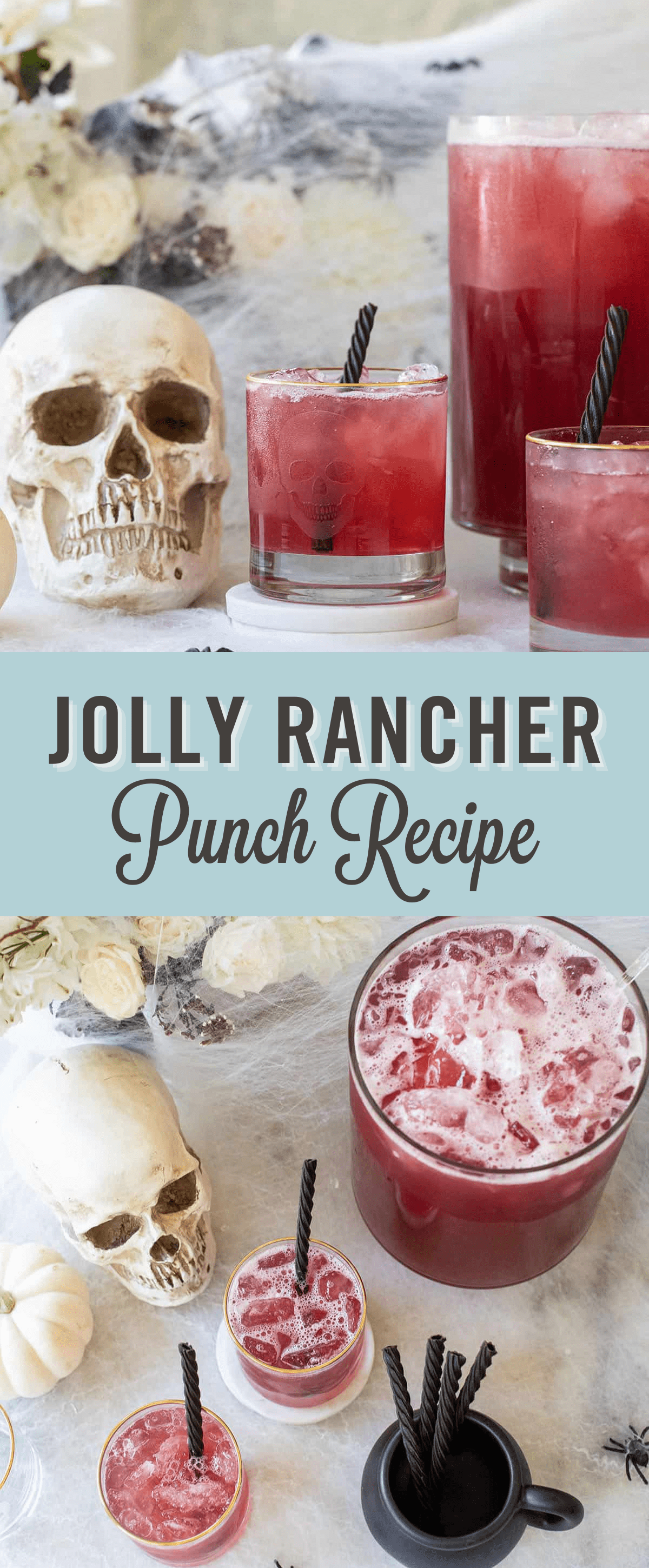 Jolly rancher punch recipe long image with title.