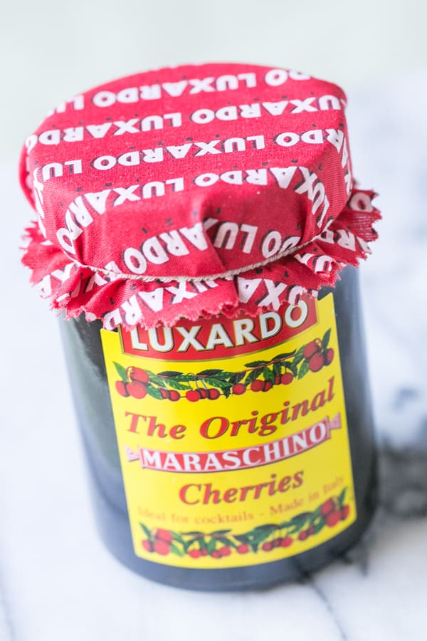 jar of maraschino cherries