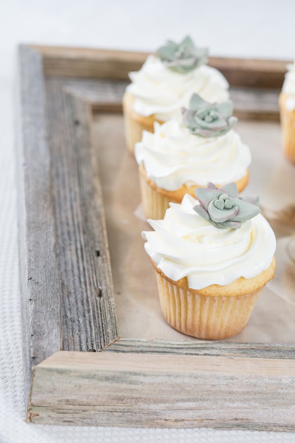 diy cupcake toppers on cupcakes