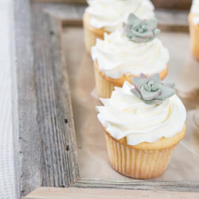 DIY Cupcake Toppers – Edible Succulents