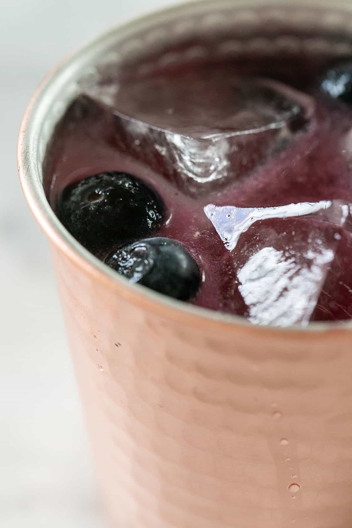 Blueberry Moscow Mule recipe.