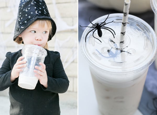 shot of toddler drinking 