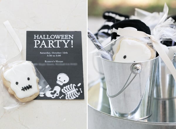 shot of kids halloween party idea, party favors