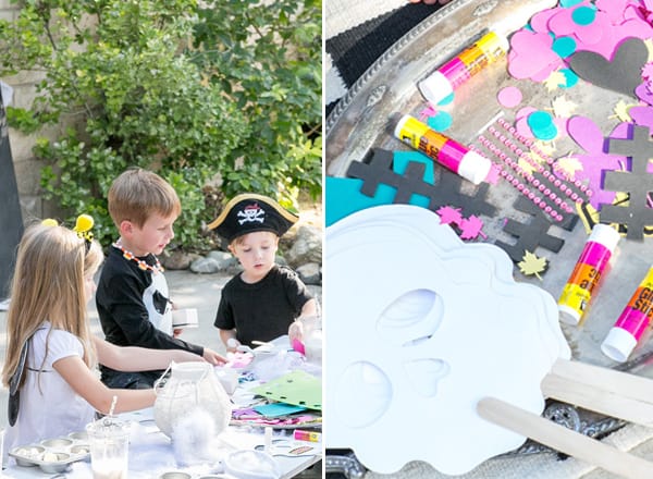 shot of kids halloween party ideas on a table