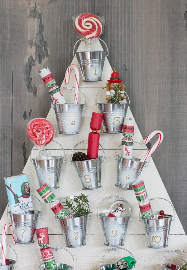 DIY wood Advent Calendar Sugar and Charm