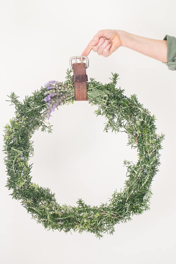 shot of rustic wreath - rosemary wreath, rosemary wreaths, rosemary bushes, rosemary sprig, rosemary bush, mini wreath, mini wreaths