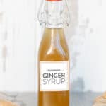 Homemade ginger syrup
