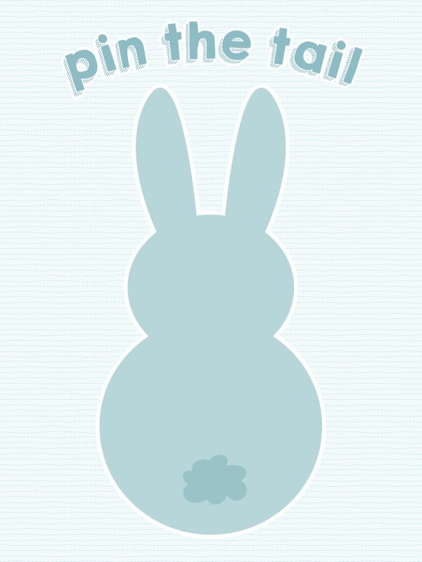 pin the tail on the easter bunny Sugar and Charm