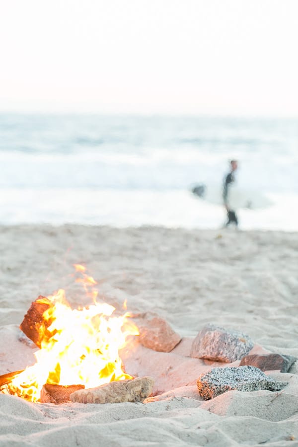 beach bonfire 
