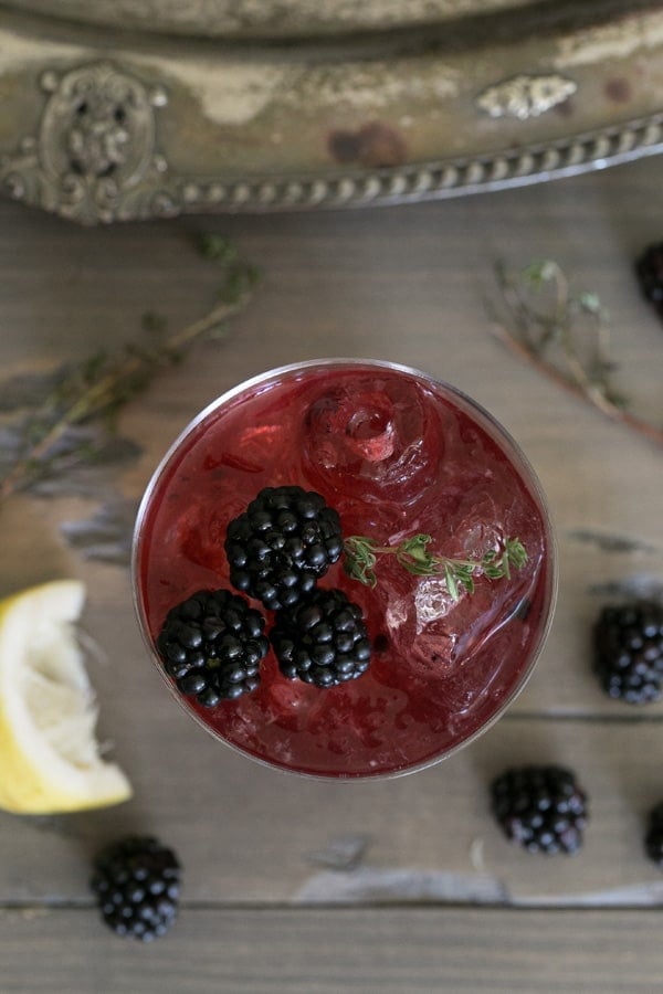 Blackberry punch recipe with infused vodka 