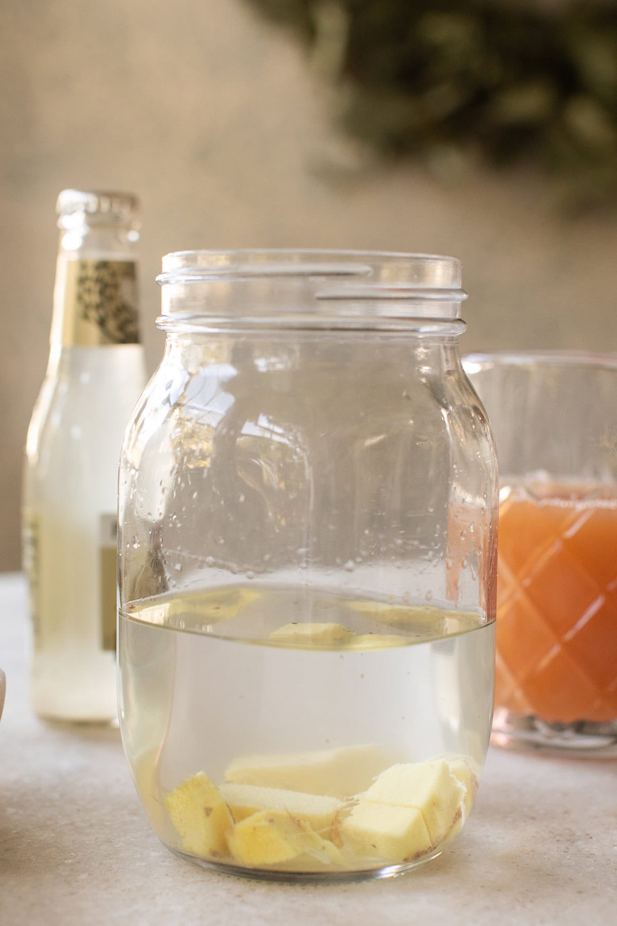 Ginger infused vodka.