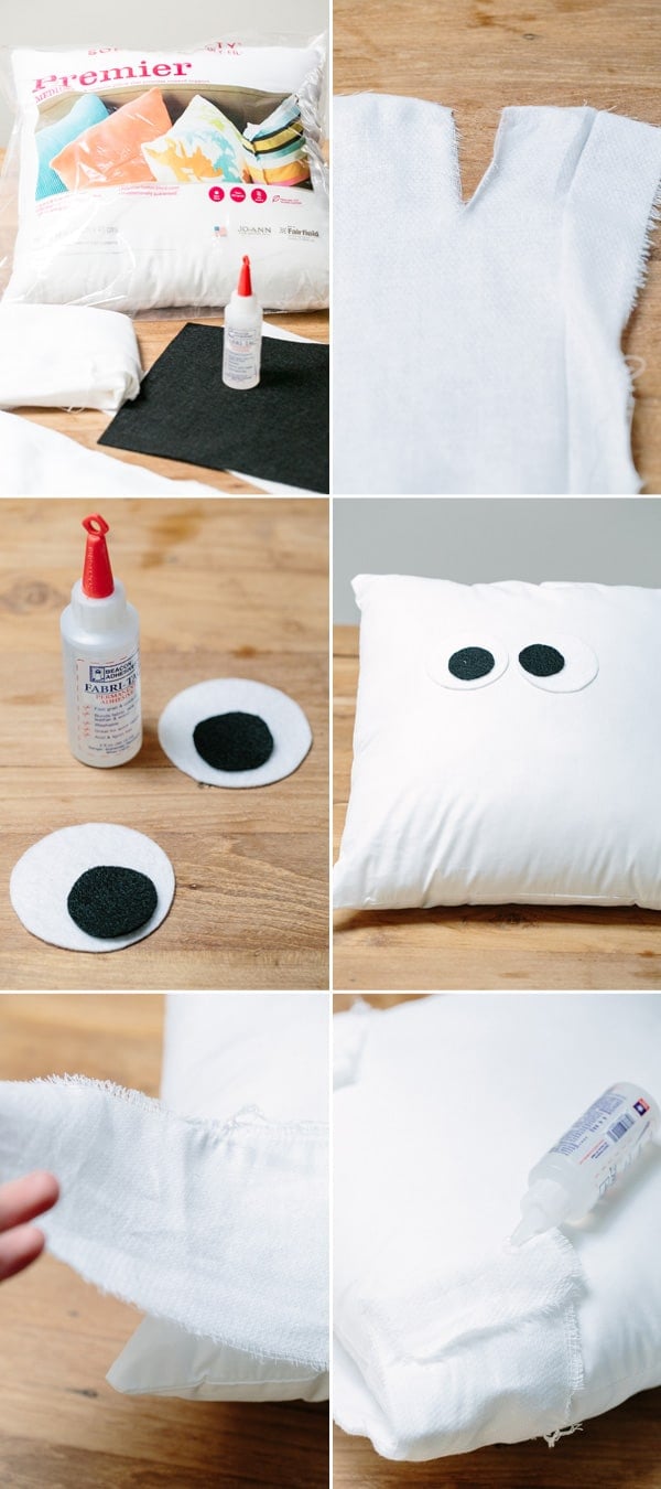 steps for making a mummy pillow