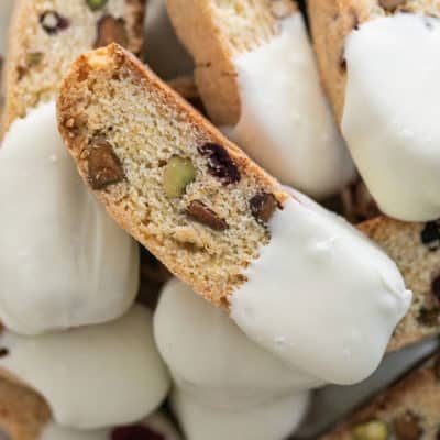 Biscotti Recipe with Cranberry and Pistachios