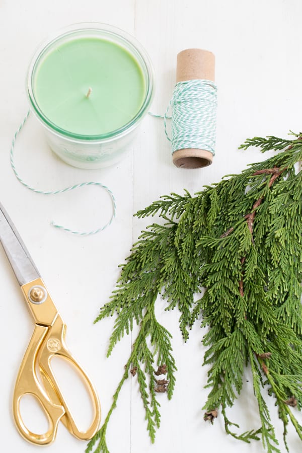 pine scented soy candle 