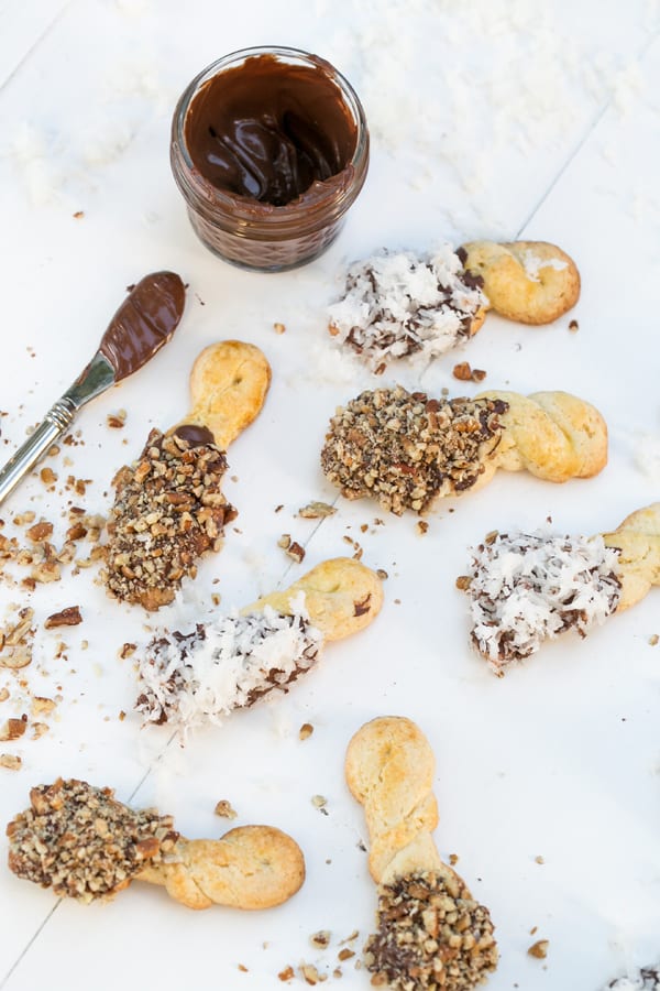 Butter twist Christmas cookies 