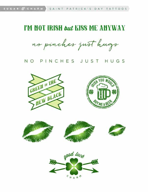 Tattoo graphics for Saint Patrick's Day