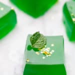 Jameson Jello shot with mint and gold stars.