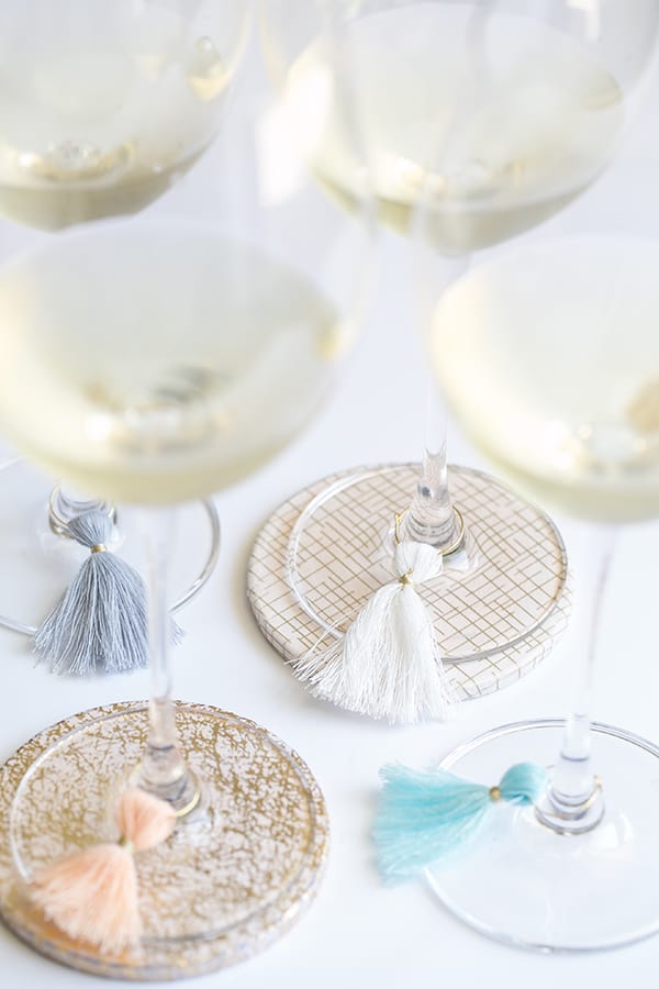 DIY Tassel Wine Charms - Sugar and Charm