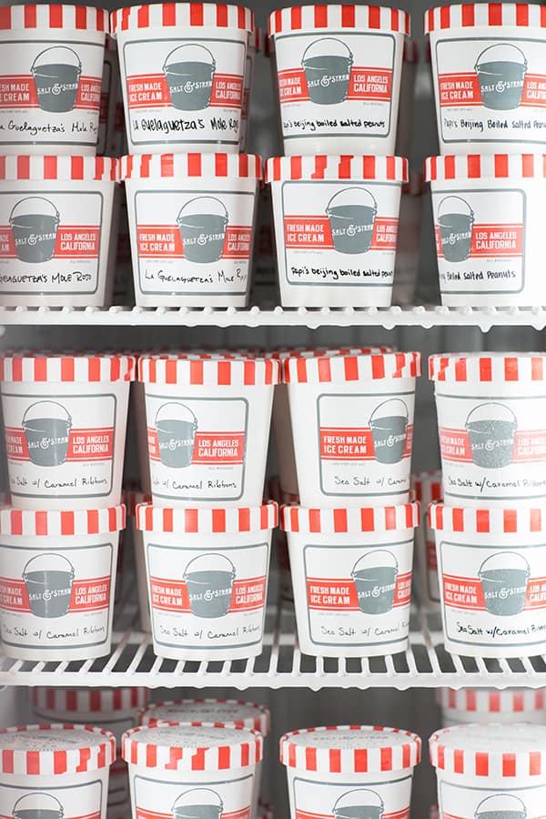 Salt and Straw ice cream in a case