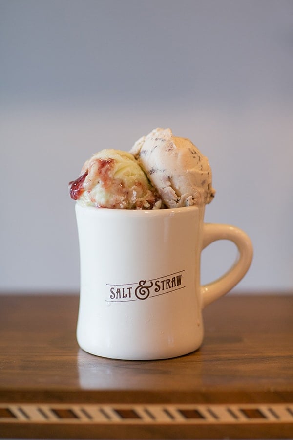 Salt & Straw ice cream in a mug 