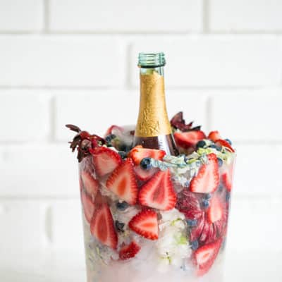 Charming DIY Wine Chiller Bucket with Flowers!