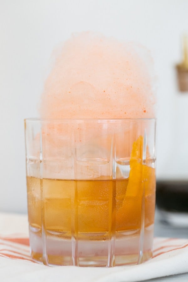 Old Fashioned cotton candy drink 