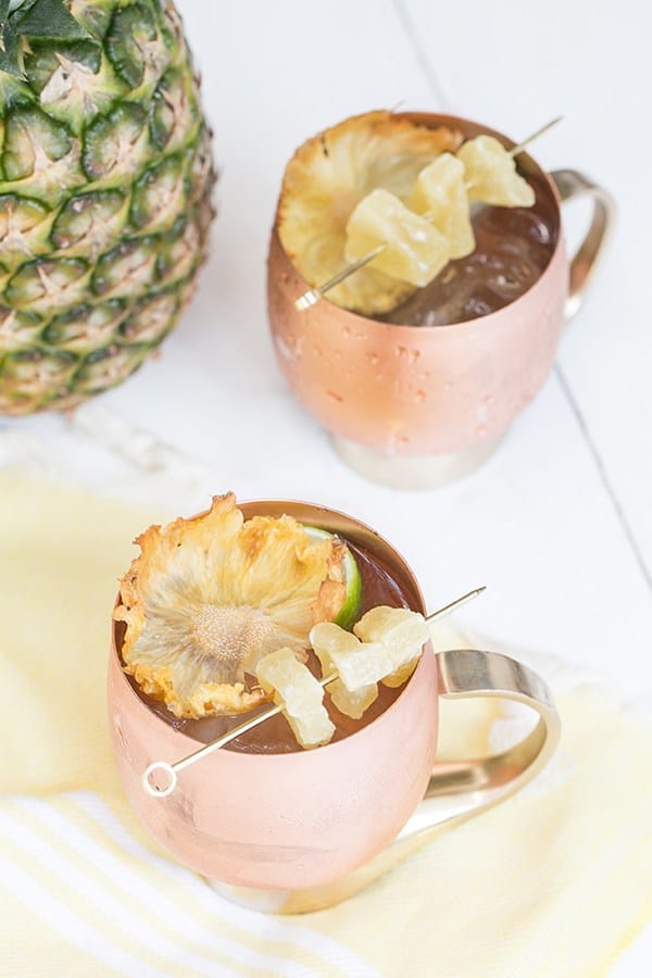 Pineapple Moscow mule 