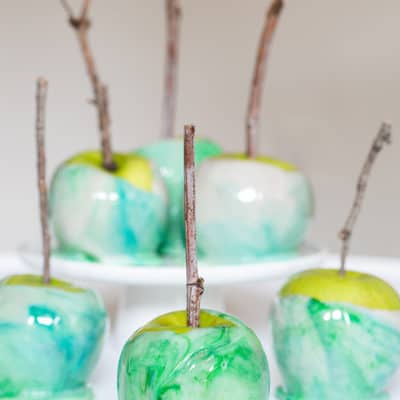 How to Marble Candy Apples