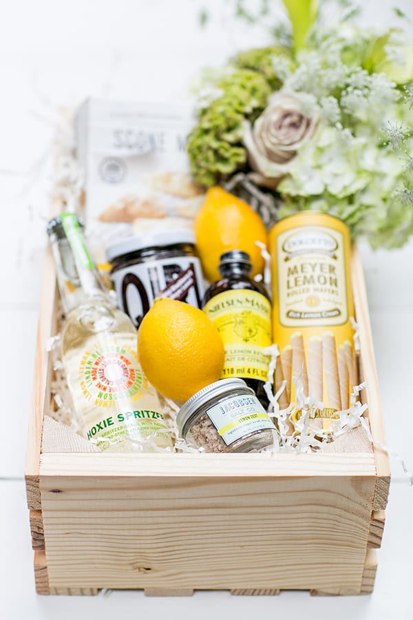 Lemon themed gift box