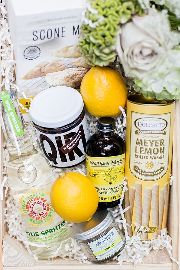 lemon themed gift box