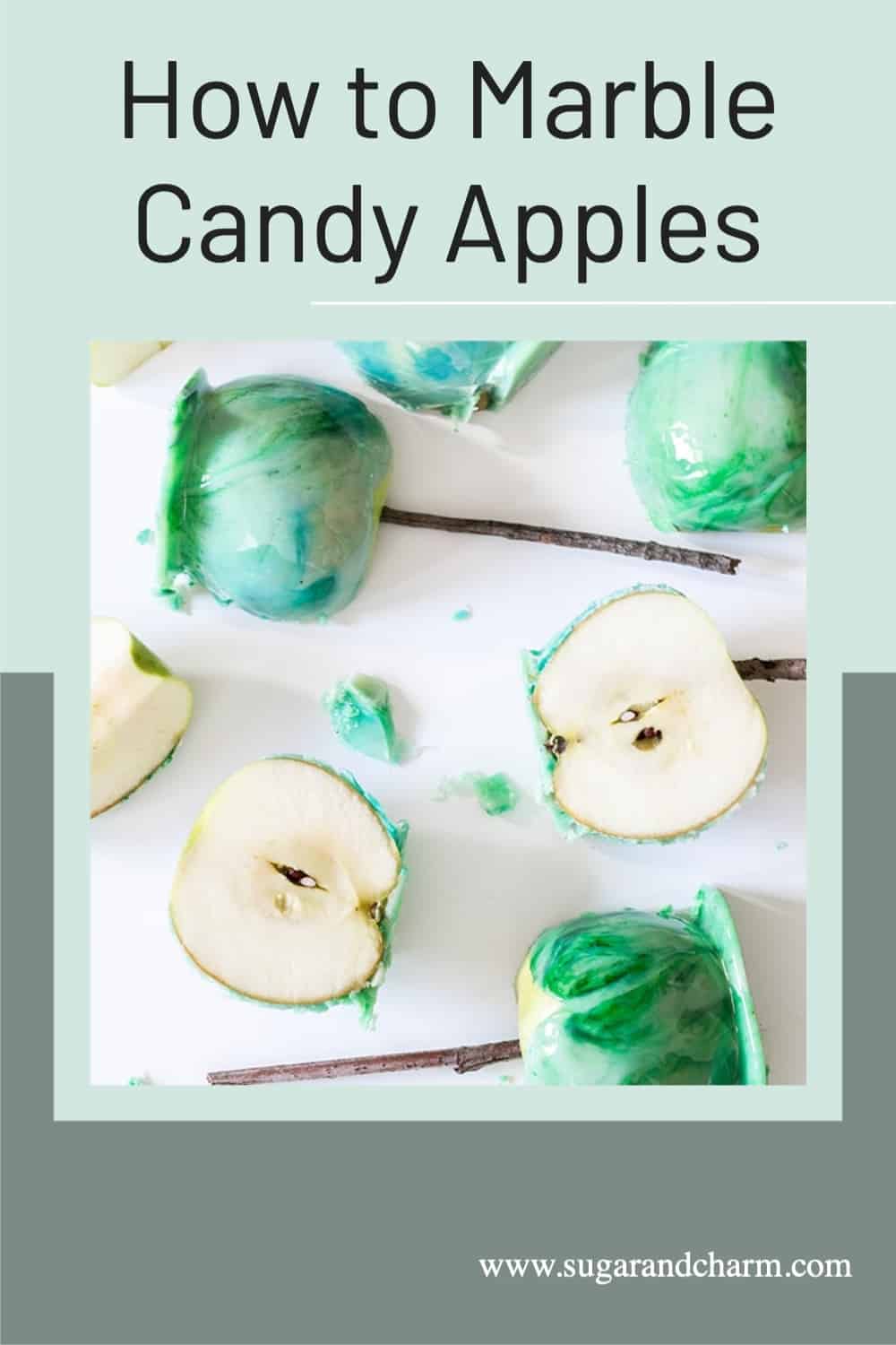 how to make marbled candy applies