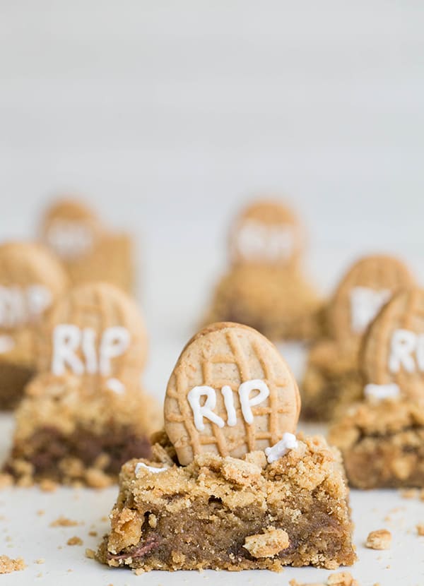 Blondies With Peanut Butter And Nutter Butter Cookies Sugar And Charm