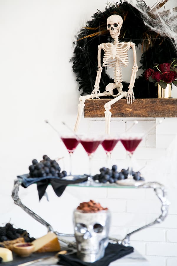 shot of skeleton decoration 