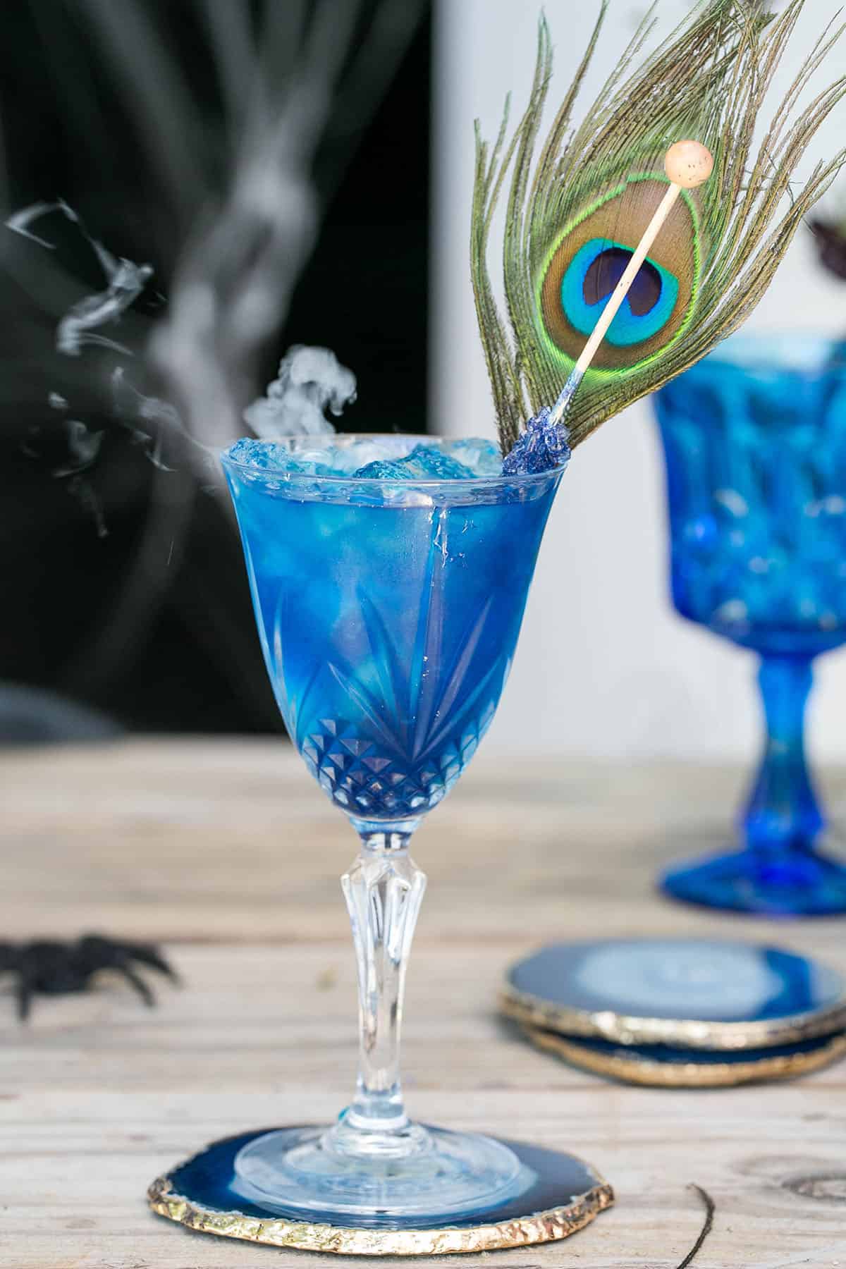 blue Halloween cocktail