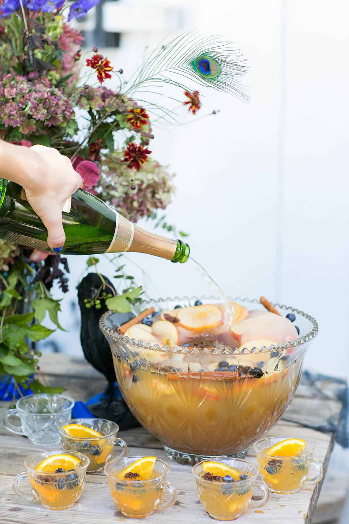 apple cider cocktail punch 