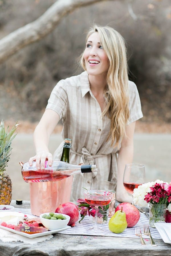 shot of eden serving drinks