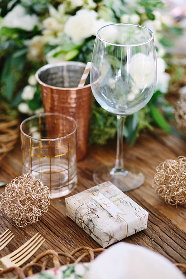 close up of glasses on the table