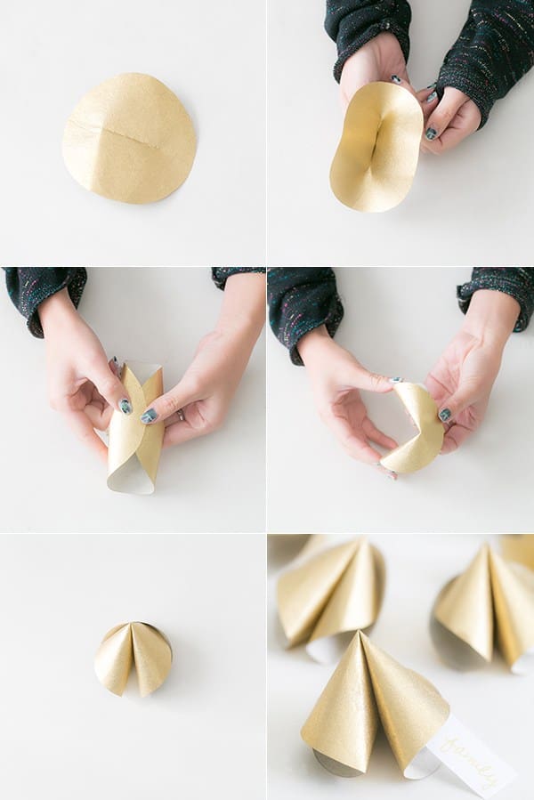 How To Make DIY Paper Fortune Cookies Sugar and Charm