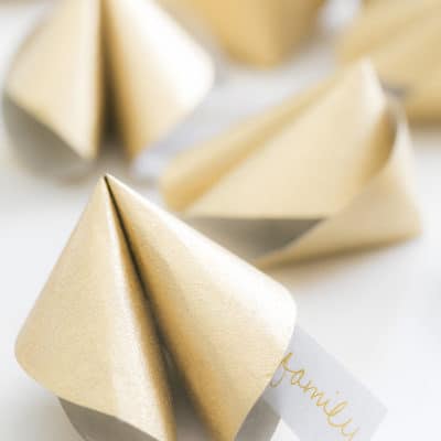 DIY Paper Fortune Cookies