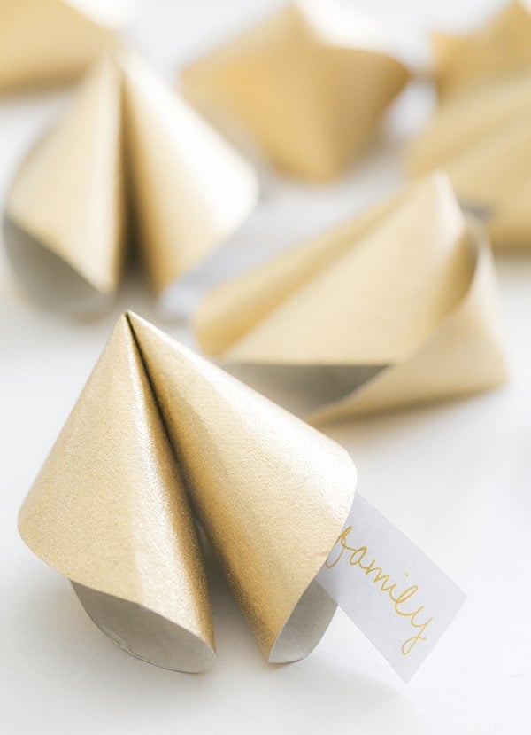 DIY Paper Fortune Cookies - Sugar and Charm