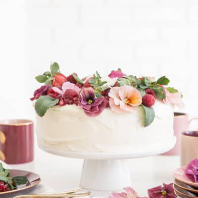 Pink Velvet Cake Recipe + Easy way to Decorate it!