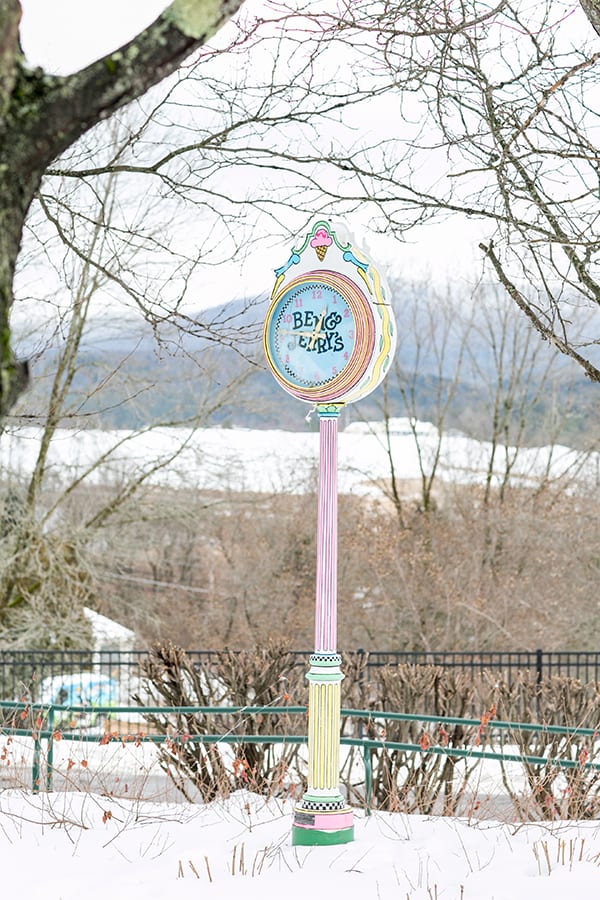 Ben and Jerry's clock in Vermont