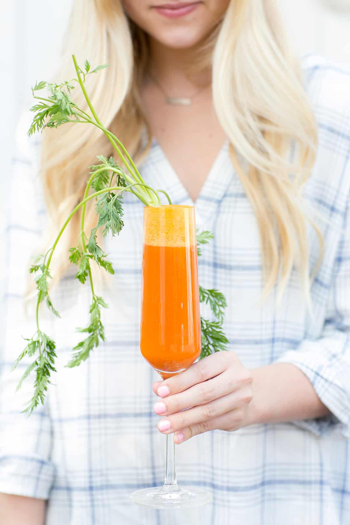 carrot and blood orange mimosa for Easter