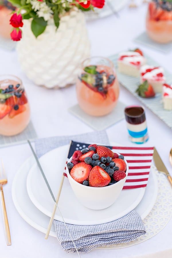 side shot of berries in a bowl