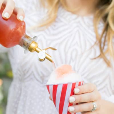 How to Make Boozy Strawberry Snow Cone Syrup