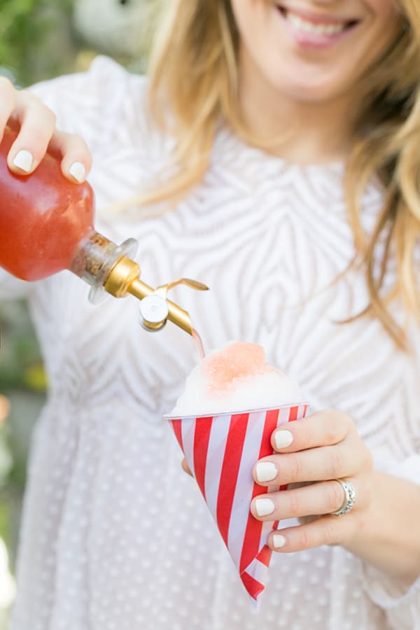 How to Make Boozy Strawberry Snow Cone Syrup