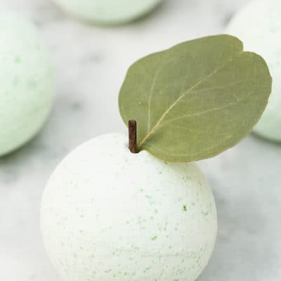 DIY Green Apple Bath Bombs